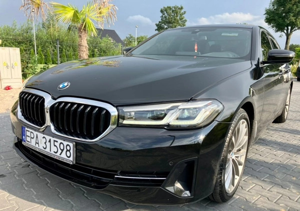 BMW Seria 5 cena 169000 przebieg: 45000, rok produkcji 2021 z Pabianice małe 121